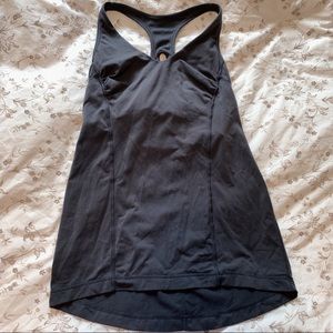 Gray LuluLemon racer back tank top